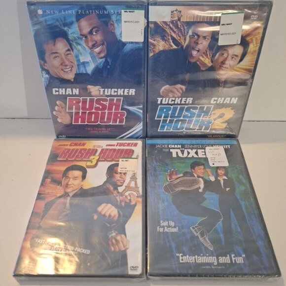 Rush Hour 1 2 3 & The Tuxedo Sealed Lot Jackie Chan Action Comedy - Picture 1 of 6
